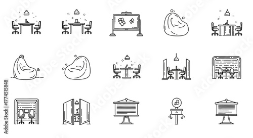 creative office space featuring collaborative workstations break-out zones and meeting rooms promoting innovation and employee wellbeing.