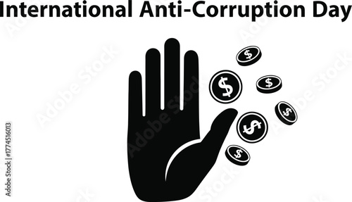International anticorruption day illustration