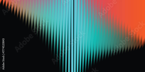 Dynamic gradient stripes with modern neon hues create a vibrant and eye-catching abstract background for creative designs and tech-inspired projects
