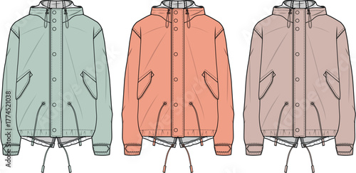 Fashionable Hooded Jacket Designs A Versatile Apparel Collection