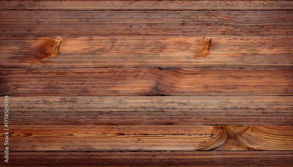 Naklejka premium Light Brown Wood Grain Natural Knots And Lines Create A Rustic Texture Wooden Floor Texture Background