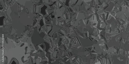 Abstract grayscale image with a mosaic-like pattern of irregular geometric shapes and outlines, suggesting a crystalline or cellular structure for technology or science themes