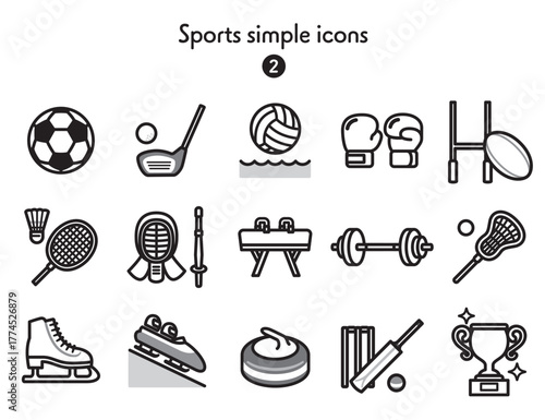 シンプルアイコン集 スポーツ