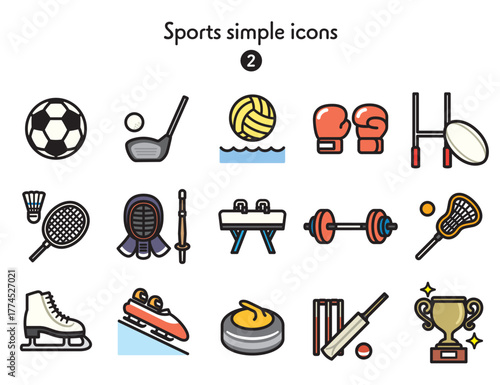 シンプルアイコン集 スポーツ