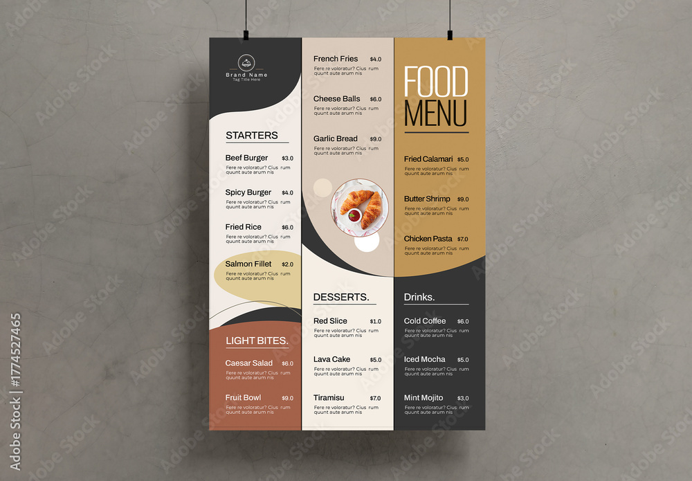 Food Menu Template Stock Template | Adobe Stock