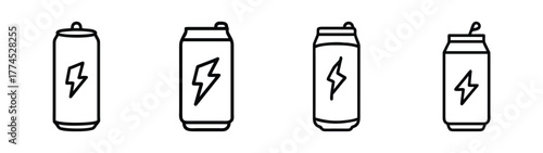 Energy drink can vector illustration scalable eps graphic