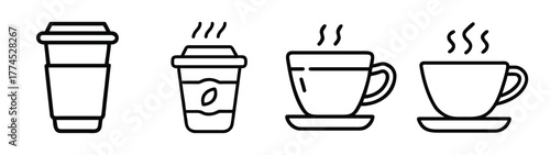 Espresso coffee cup vector illustration for drink and cafe icon