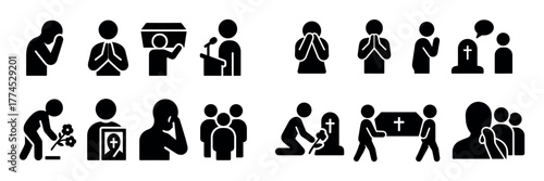 Funeral Ceremony Icons