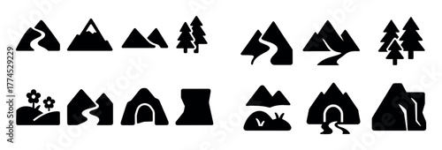 Mountain Walk Icon Set