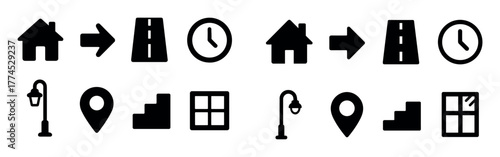 Geometric Home Icons