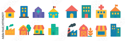 Colorful AI Role Icons