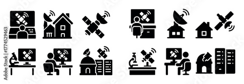 Satellite Icon Set