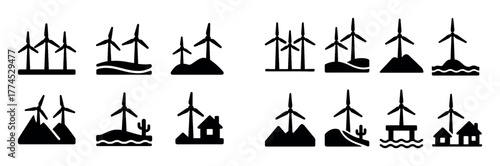 Wind Power Icons