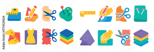 Colorful Sewing Icons
