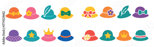 Colorful Hat Icons