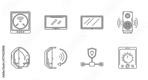 smart home devices connected home technology featuring smart speaker thermostat and security system to automate and enhance everyday living experience.