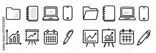 Doodle Management Icons