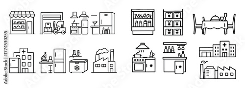 Refrigeration Equipment Icons