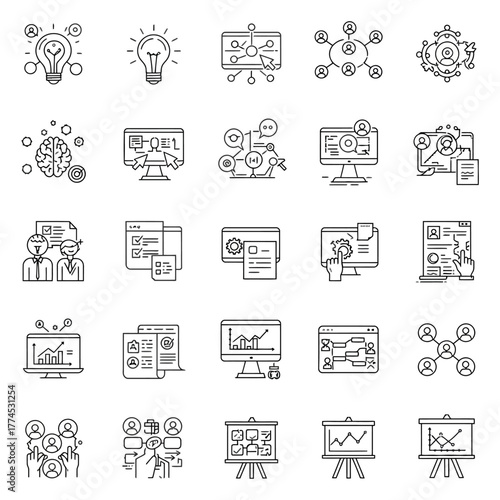 business strategy outline planning collaboration  insights ideal for presentations reports  corporate communications highlighting growth