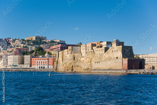 View of Egg Castle from the sea, Naples
