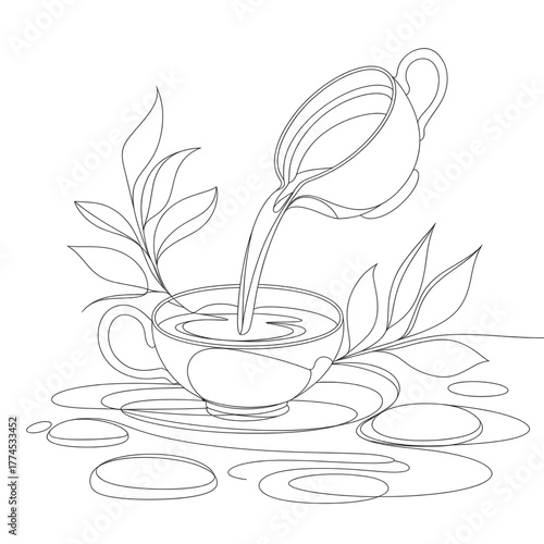 cup of coffee with flowers