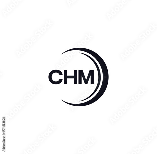 CHM set ,CHM logo. C H M design. White CHM letter. CHM, C H M letter logo design. Initial letter CHM letter logo set, linked circle uppercase monogram logo. C H M letter logo vector design.