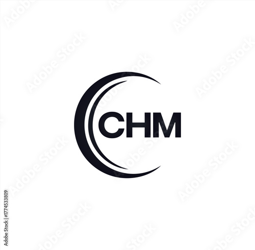 CHM set ,CHM logo. C H M design. White CHM letter. CHM, C H M letter logo design. Initial letter CHM letter logo set, linked circle uppercase monogram logo. C H M letter logo vector design.