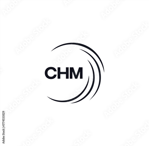 CHM set ,CHM logo. C H M design. White CHM letter. CHM, C H M letter logo design. Initial letter CHM letter logo set, linked circle uppercase monogram logo. C H M letter logo vector design.