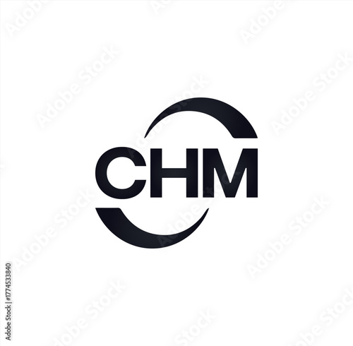 CHM set ,CHM logo. C H M design. White CHM letter. CHM, C H M letter logo design. Initial letter CHM letter logo set, linked circle uppercase monogram logo. C H M letter logo vector design.