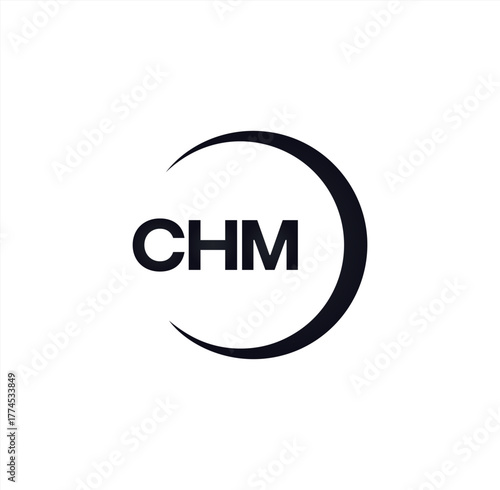CHM set ,CHM logo. C H M design. White CHM letter. CHM, C H M letter logo design. Initial letter CHM letter logo set, linked circle uppercase monogram logo. C H M letter logo vector design.