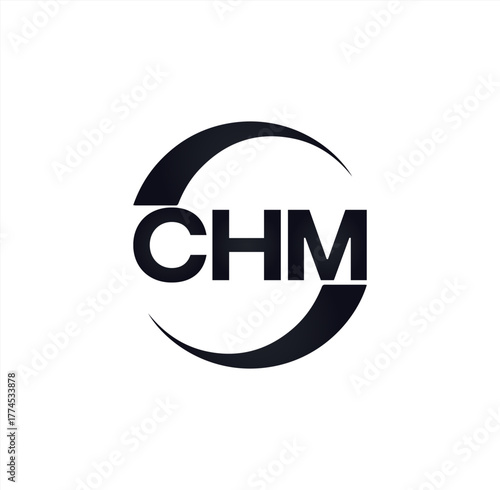 CHM set ,CHM logo. C H M design. White CHM letter. CHM, C H M letter logo design. Initial letter CHM letter logo set, linked circle uppercase monogram logo. C H M letter logo vector design.