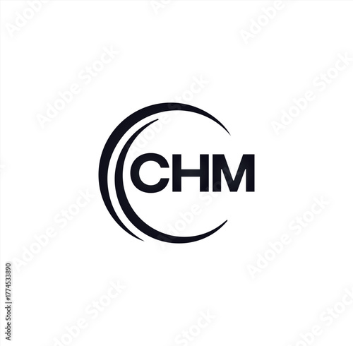 CHM set ,CHM logo. C H M design. White CHM letter. CHM, C H M letter logo design. Initial letter CHM letter logo set, linked circle uppercase monogram logo. C H M letter logo vector design.