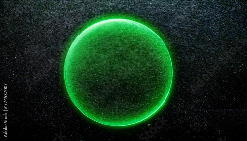 Green Shape On Grainy Textured Grunge Black Backdrop Abstract Glowing Dynamic Noise Texture Background