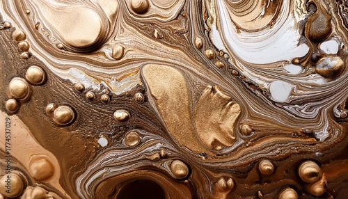 Abstract Texture Background From Oil Stain