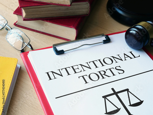 Konstfotografi Intentional Torts are shown as legal concept