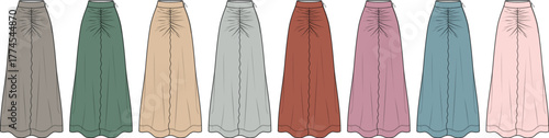 Elegant Skirt Variety Fashionable Palette of Colors and Styles