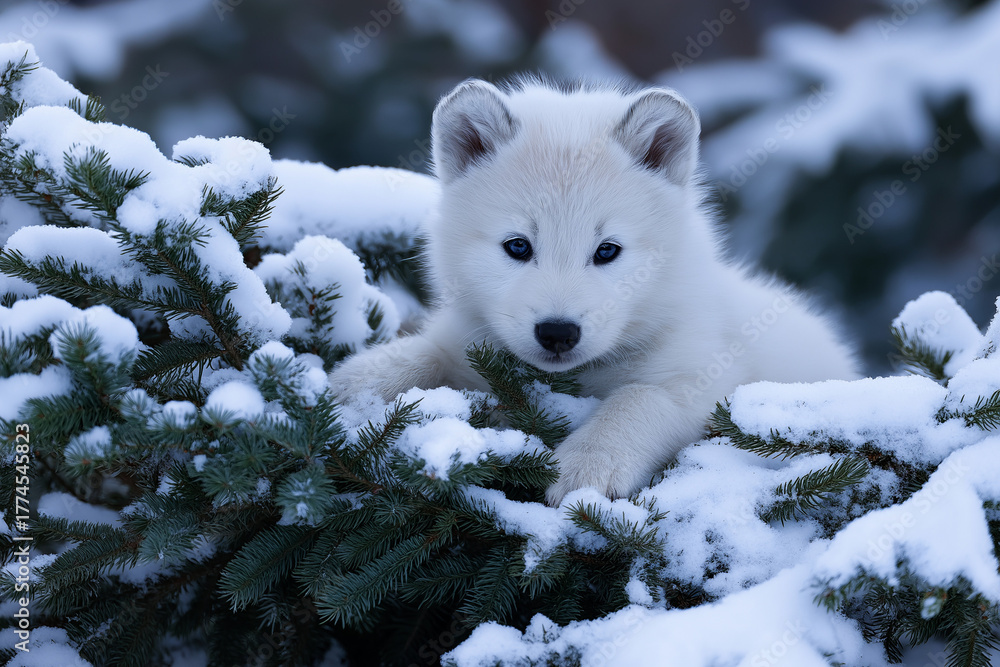 Obraz premium arctic fox in the snow