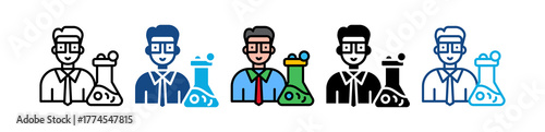 Lab Technician multiple icon