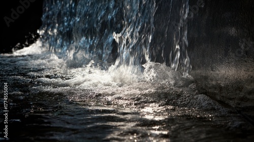 Wallpaper Mural Waterfall flowing downward Torontodigital.ca