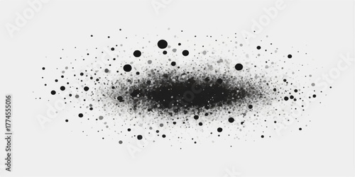 Black and white abstract background texture of raindrops on glass with a fresh, wet macro closeup