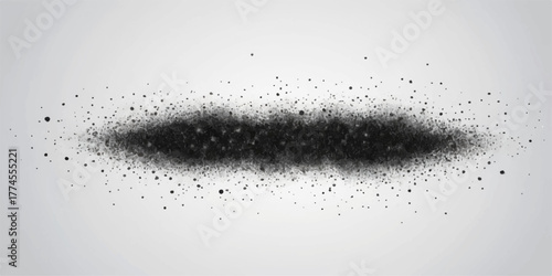 Abstract black paint texture with a white background and liquid water drops