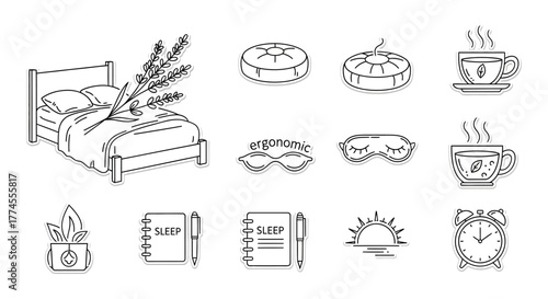 sleep routine setting up a relaxing sleep routine with a lavender-scented bed ergonomic eye mask and sleep diary promoting better sleep and mental wellness