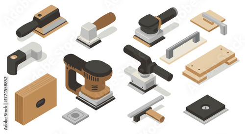 Isometric tools for woodworking and carpentry design projects