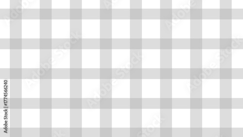 Grey and white plaid fabric texture background. Seamless pattern checkered wallpaper.	