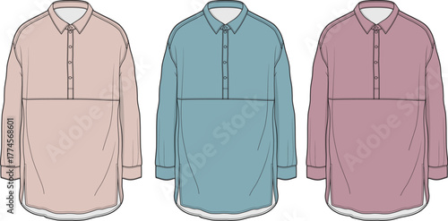 Diverse Blouse Styles A Trio of Fashionable Shirts