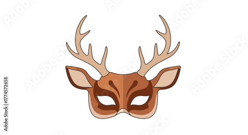 Deer Mask - A Whimsical Costume Accessory for Festive Occasions.