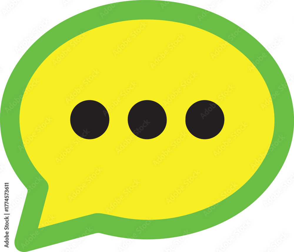 Fototapeta premium chat message icon set, Chat speech bubble, Vector illustration