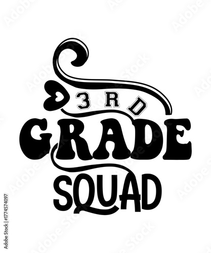 3rd grade squad svg
