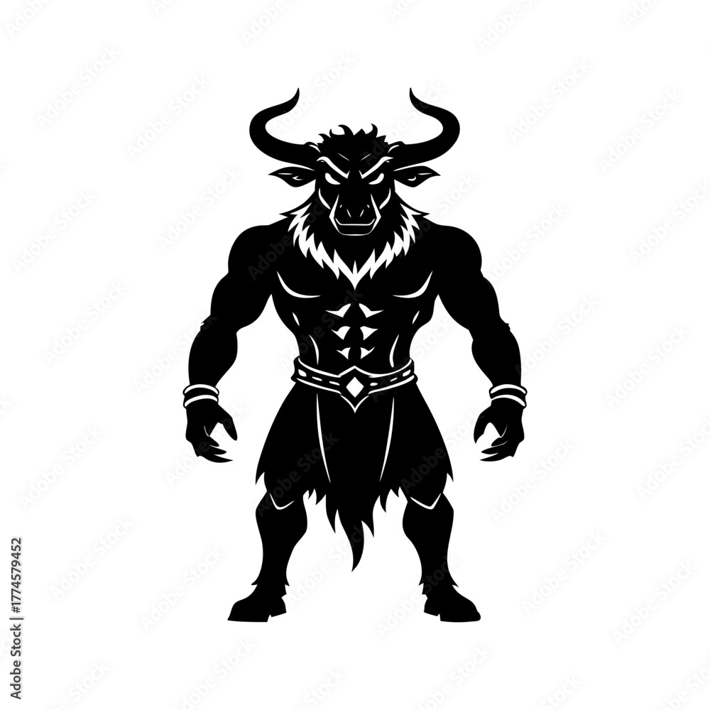 Fototapeta premium A lone figure stands against a vibrant sunset sky silhouette