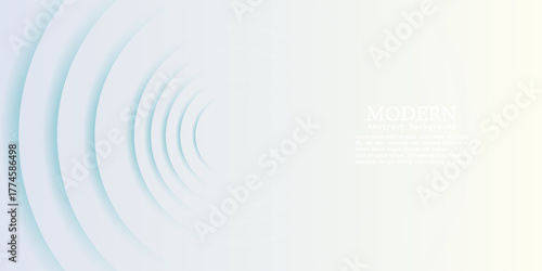 abstract background realistic 3D overlapping circle texture shapes and shadows. Modern trendy design, creative, eps10